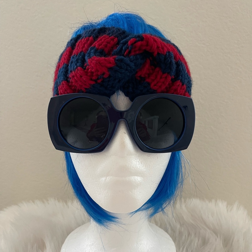 Headband knitted + gift 🎁hand design sunglasses